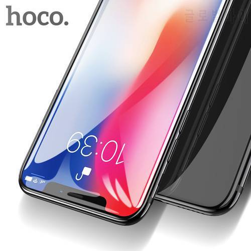 HOCO for iPhone 7 8 PLUS 3D HD tempered glass protector protective glass full cover for iPhone X touch screen protection film