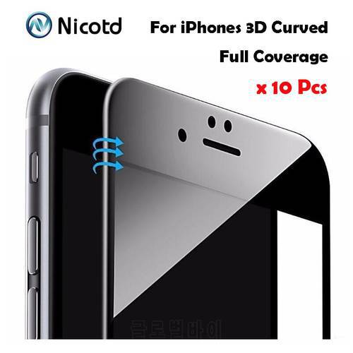10pcs/lot 3D Curved Carbon Fiber Soft Edge Tempered Glass For iPhone 8 Plus 6S 6 Plus Phone Screen Protector Film For iPhone 7 8
