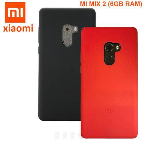 Original Xiaomi mi mix 2 case cover Genuine Liquid silicone Fiber mi mix2 back cover xiaomi mi mix 2 case 5.99