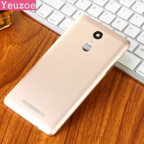 Spare Parts For xiaomi redmi note 3 back replacement case redmi note 3 pro 150MM battery cover Side Buttons Camera Flash Lens