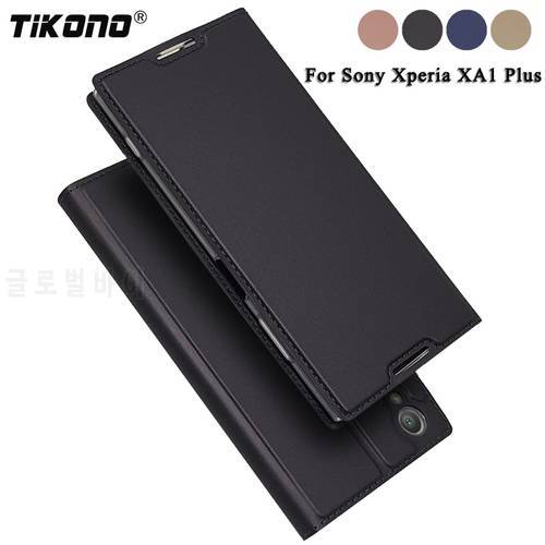 TIKONO For Sony Xperia XA1 Plus Case XA1Plus 5.5 Luxury Leather Flip Book Cover Phone Bags Cases for Sony Xperia XA1 2 Xper XA1+