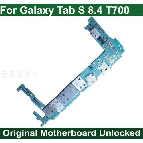 Tested multilingual Original Work Unlock Mainboard Motherboard Circuits For Samsung Galaxy Tab S 8.4 T700 WIFI Electronic Panel