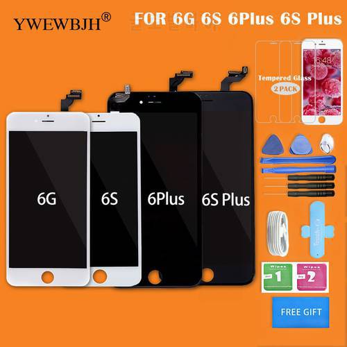 YWEWBJH Grade AAA+++ For iPhone 6 6S Plus screen With 3D Touch LCD Digitizer Assembly For iPhone 5S Display No Dead Pixel