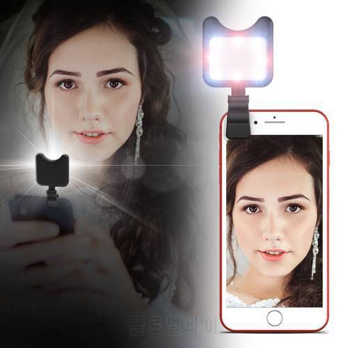 APEXEL Rechargeable USB Charge with battery charging Selfie Portable LED Ring Fill Light Camera for iPhone 8plus 7 Android phone