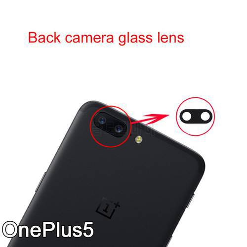 5PCS/Lot For OnePlus 5 Rear Back Camera Glass Lens Cover With Sticker Replacement Part for One Plus 5 5T A5000 Camera Lens Cover