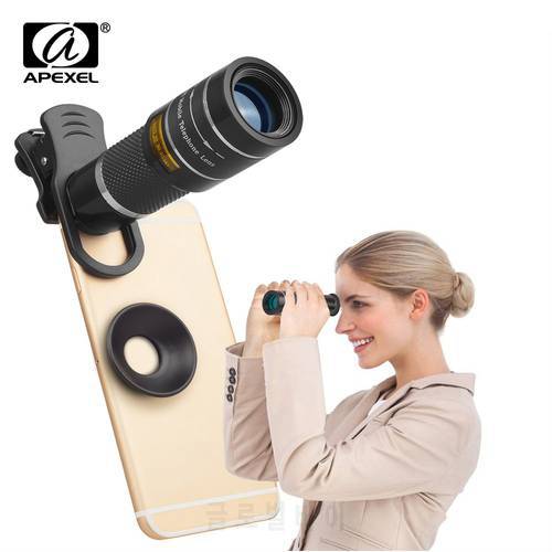 APEXEL 18X Telescope Zoom Mobile Phone Lens for iPhone Samsung Smartphones universal clip monocular Camera Lens