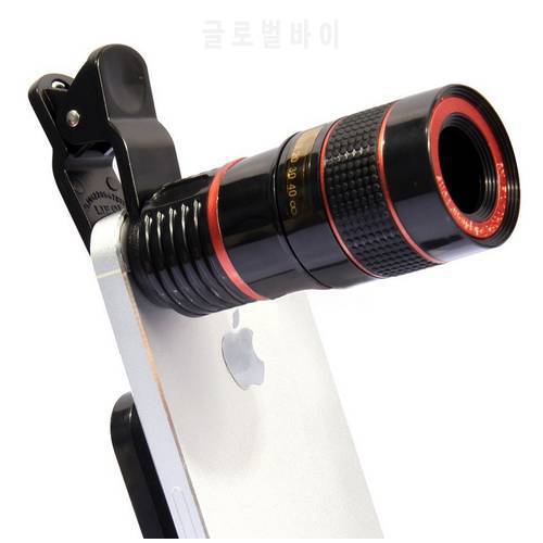 FOR iPhone Sumsung Xiaomi Universal Clip 8X 12X Zoom Mobile Phone Telescope Lens Telephoto External Smartphone Camera Lens