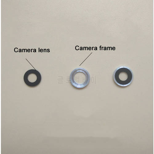 100% New 1pc Retail Back Rear Camera lens Camera cover glass + Camera frame with Adhesives For Lenovo s850 s850t