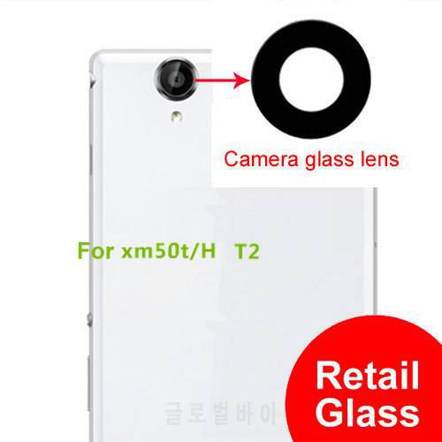 Ymitn New Retail Back Rear Camera lens Camera cover glass with Adhesives For Sony Xperia XM50T XM50H T2
