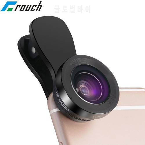 0.6X Wide Angle lens + Macro lens Clip-on Universal Mobile Phone Camera Lenses For iPhone iPad Samsung Sony HTC LG Xiaomi