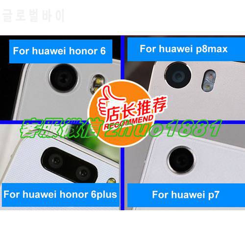 100% Ymitn New Housing Back Camera Lens Cover with Adhesive Replacement for Hua Wei honor 6 plus P6 P7 P8 max free shipping