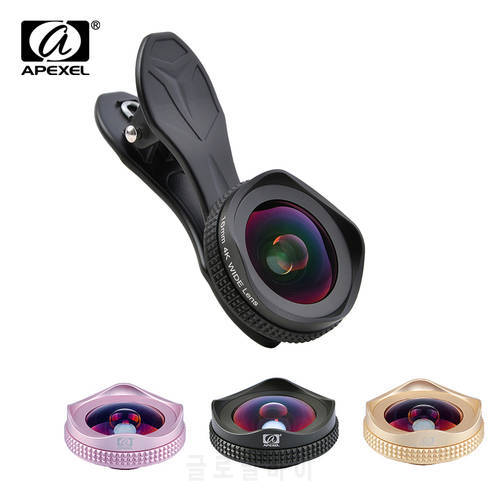 APEXEL 4K HD wide angle lens circular polarizing Filter mobile phone Camera Lenses kit for iPhone 6 7 android ios moresmartphone
