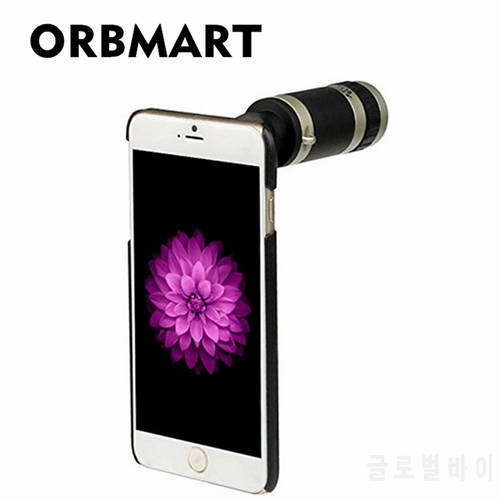 ORBMART 8X Optical Zoom Telescope Camera Lens For iPhone 6 6s 4.7 inch Screen With Back Protective Case Cover
