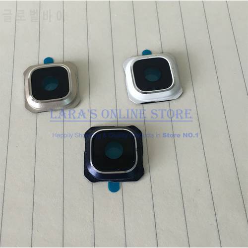 10Pcs/Lot for Samsung Galaxy S6 Edge Plus G9280 Back Camera Lens Glass Door with Metal Frame Holder +Valid Tracking
