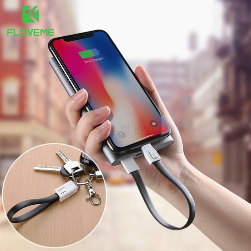 FLOVEME Original USB Cable For iPhone 7 8 Plus X XR XS Charger Micro USB Cable For Samsung S7 S6 Charging Mobile Phone Cables