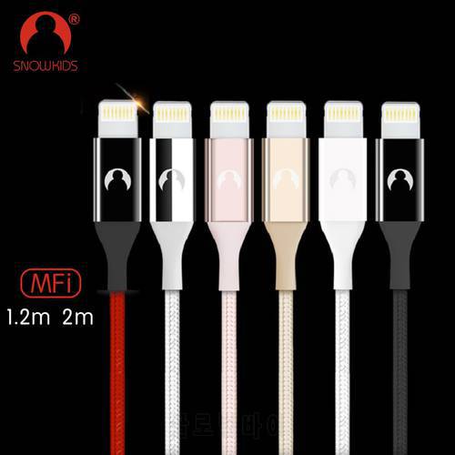 Snowkids USB Phone Charger MFi Cable for Lightning to USB Cable for iPhone 11 X 8 7 6 5 XR XsMax Long Upto iOS 12 Data Sync