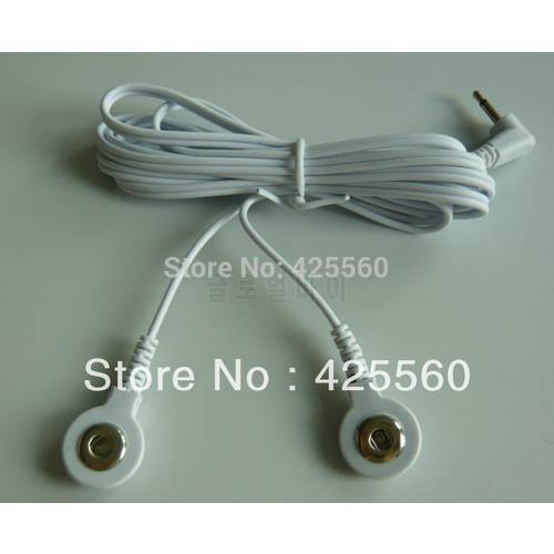 10 Pieces Jack DC Head 2.5mm Replacement Electrode Lead Wires Connector Cables Connect Physiotherapy Machine or TENS Unit