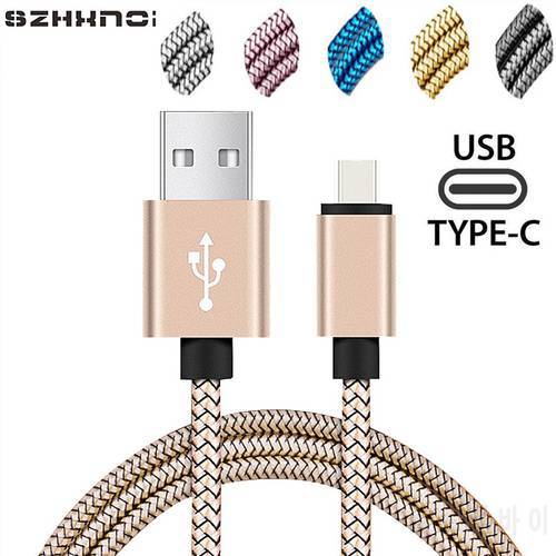 2.4A Type C USB Phone battery charger Nylon Wire For Samsung A51 A71 A30S A21S A50 A70 A20 A10 A40 S20 S10 Sharp Aquos S2 S3