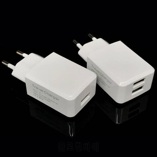 Mobile USB Charger Adapter for iPhone 5V 2.4A Universal Portable Phone Wall Travel Charger 2 Port For Samsung J3 J5 J7 EU Plug