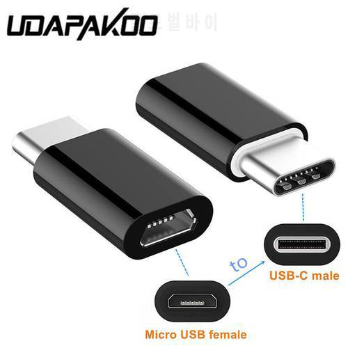 2 Pieces Micro USB To Type C USB chargeur Adapter Convertor for Samsung galaxy S9 A3 A5 A7 2017 A8 2018 Bluboo S8 Doogee Mix 2