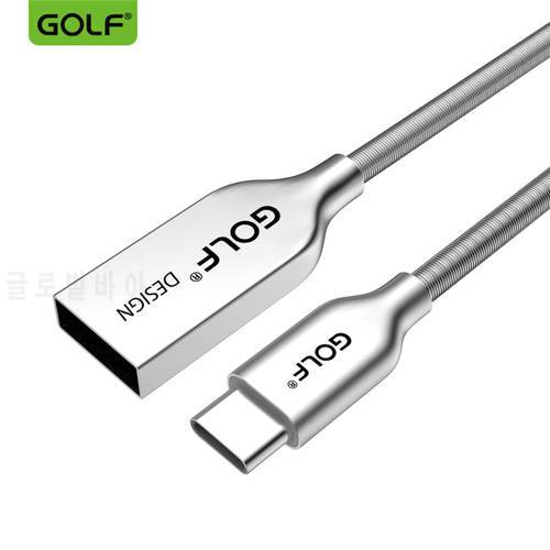 GOLF 1m Type-C Micro USB Fast Charging Cable for Samsung S6 S7 A50 A70 Xiaomi 10 11 12 Redmi 5 6 8A 9 10 Note 4X 5A 9 10 K50 K40