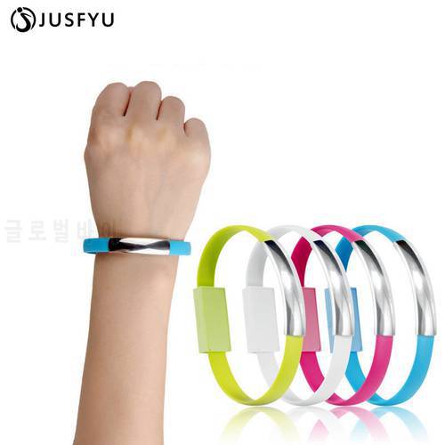 Outdoor Portable Charger Charging Cable Mini Micro USB Type C Bracelet Data Line Sync Cord For Samsung Xiaomi Huawei Phone Cable