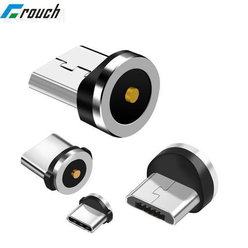 Magnetic Charger Type C Connector Plug for Round Cable micro usb android type c connector 1 pin