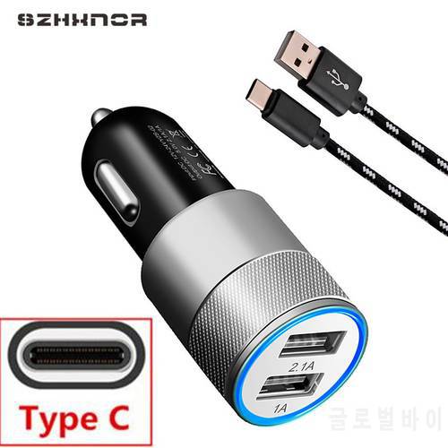 USB C Fast car charger & Type C USB For samsung Galaxy s8 S9 plus oneplus 5t lg g6 v20 v30 FOR Xiaomi mi max 2 A1 HTC 10/u11