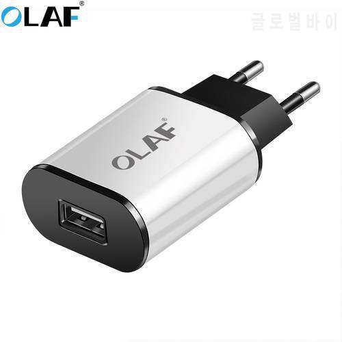 Olaf 5V 2A EU Plug USB Fast Charger For Samsung Xiaomi Universal Mobile Phone Wall Travel Power Adapter For iPhone 6 7 8 Plus