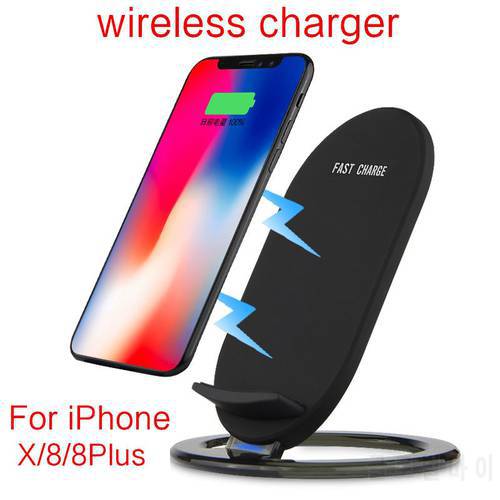 Wireless Charger For Apple iPhone X 8/ 8Plus Wireless Charger Smart iphone8 iphonex iphone 8 plus Stand mini Mobile phone ouick