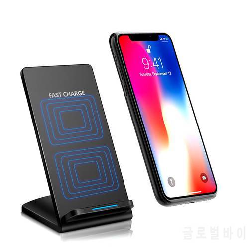 Fast Wireless Charger For Samsung S8/S8 Plus 5V/2A QI Fast Charger For iPhone 8 X Quick Charge Stand For Galaxy S6 S7 Edge