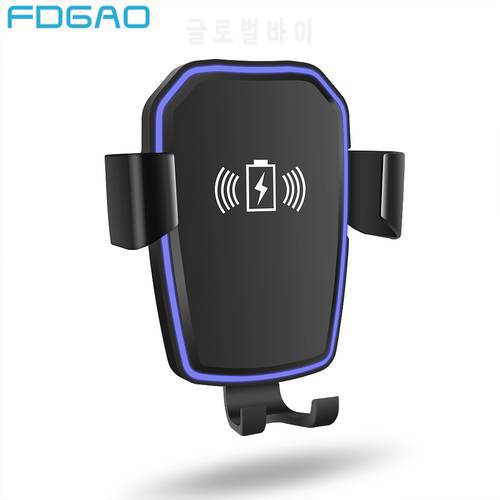 Car Mount Wireless Charger For iPhone 14 13 12 11 X XS 8 XR 10W Fast Charging Air Vent Automatic Gravity Holder For Samsung S22