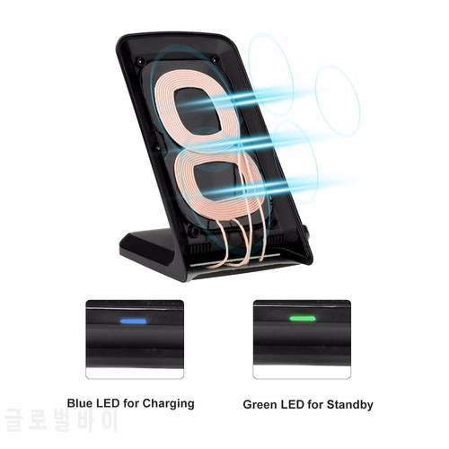 Wireless Charger Portable Folding Charging Stand Universal qi Wireless Charger for Samsung s8 s7 Wireless Charging Pad Black