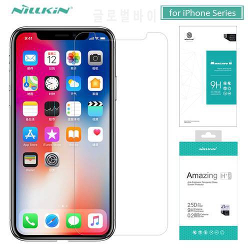 for iPhone X 8 7 6 6S Plus Glass Nillkin Tempered Glass Screen Protector H+ Pro Anti-Scratch for iPhone X 8 7 6 6S 5 5S SE Glass