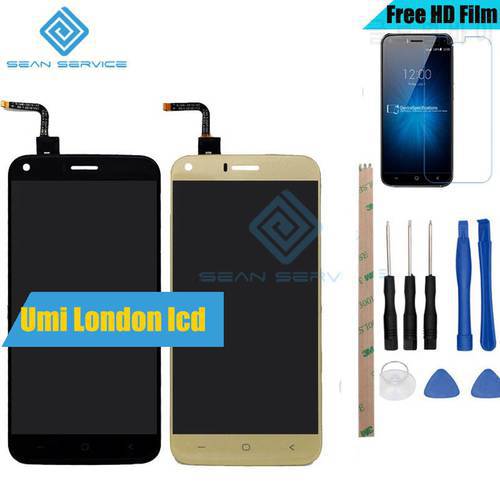 For Original UMi London LCD Display and Touch Screen Digitizer Assembly lcds +Tools 5.0 inch 1280x720P 100% Tested in Stock