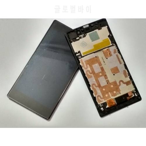 black white LCD For SONY Xperia Z1 Display Touch Screen Digitizer L39 L39H C6902 C6903 with frame For SONY Xperia Z1 Display