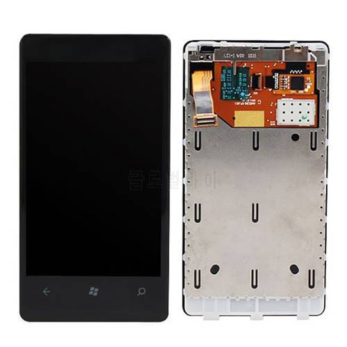 Original For Nokia Lumia 800 LCD Display with Touch Screen Digitizer Assembly with frame free shipping