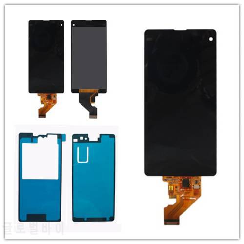 JIEYER Black LCD Display+ Touch Screen Digitizer Glass Assembly For Sony Xperia Z1 Mini Compact D5503 Replacement,