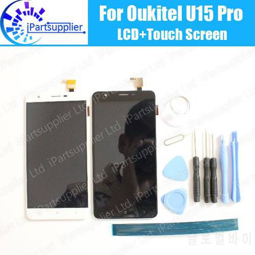 Oukitel U15 Pro LCD Display+Touch Screen 100% Original LCD Digitizer Glass Panel Replacement For Oukitel U15 Pro+tools+adhesive