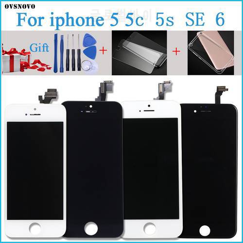100% Test Work Touch Screen For iPhone 5 5s 5c SE LCD display Digitizer Assembly Replacement Module For iPhone 6 Fast Shipping