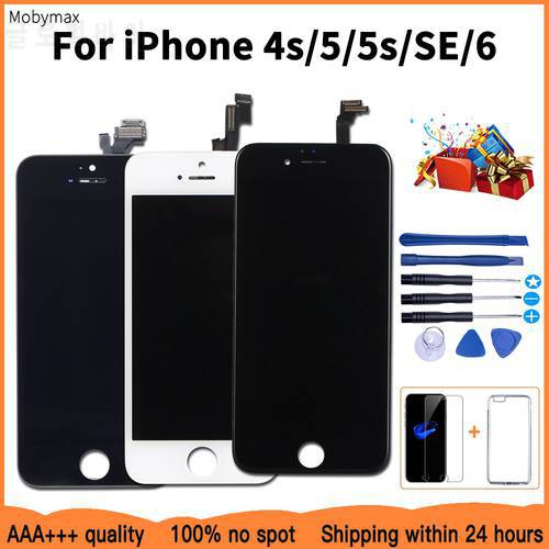 LCD Display For iPhone 6 6S 7 8 Plus OLED Touch Scree For iPhone X XR XS Max Digitizer Assembly Replacement For iPhone 5 5S SE