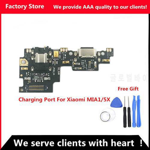 Q&Y QYJOY AAA Quality Charging Port For Xiaomi Mi A1/5X USB Dock Charging Port + Mic Microphone Moto Module For Mi A1/5X