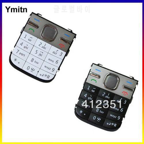 New Black/Silvery/Golden Ymitn Housing Home menu keypads button cover case For NOKIA C5 Replacement