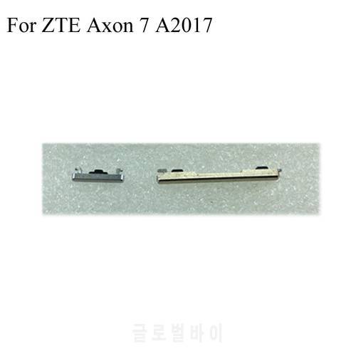 Gold gray Side Button For ZTE Axon 7 Axon7 A2017 A 2017 Power On Off Button + Volume Button Side Button Set Replacement Repair