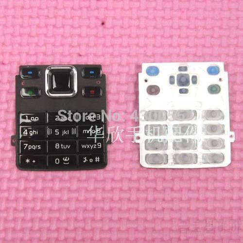 New For Nokia 6300 Housing Keypads Main Function Keyboards Buttons Cover Case Free shipping Black