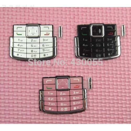 5pcs/lot White/Black/Pink Color New Ymitn Housing Cover Case Keyboards Keypads for Nokia N72, Free Shipping