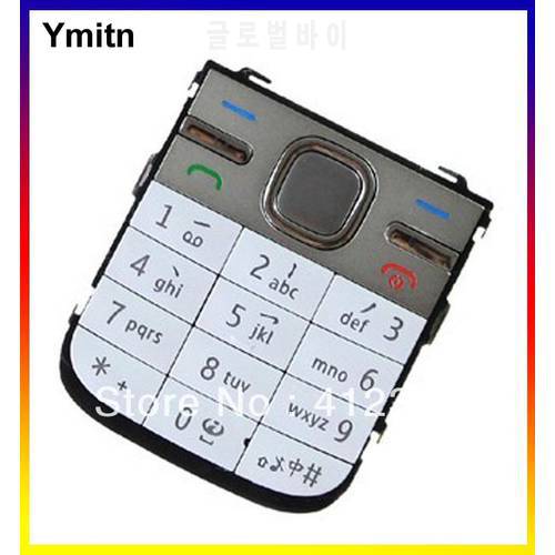 10pcs New Black/Silvery/Golden Ymitn Housing Home menu keypads button cover case For NOKIA C5 Replacement