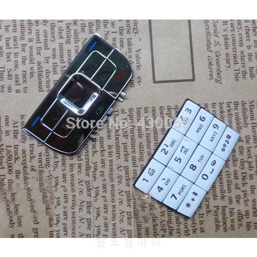 White Color New Housing Keyboards Main Function Keypads buttons Cover Case For Nokia E66 Free Shipping