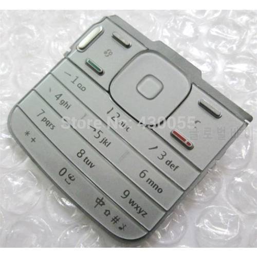 Silver New Ymitn Housing Main Function Keyboards Cover Case Buttons Keypads For Nokia N79 Free shipping