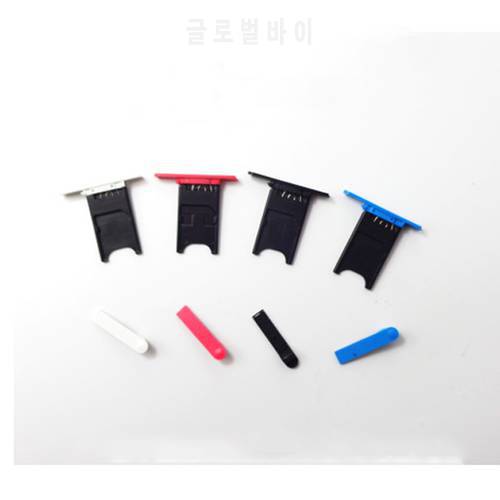 Black/White/Bue/Red New Ymitn Housing USB Gap Cover + SIM Card Tray for Nokia Lumia 800,Free Shipping
